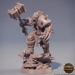Barbarian with Sword D&D mini ORC Dungeons & Dragons TOA Pathfinder Miniature