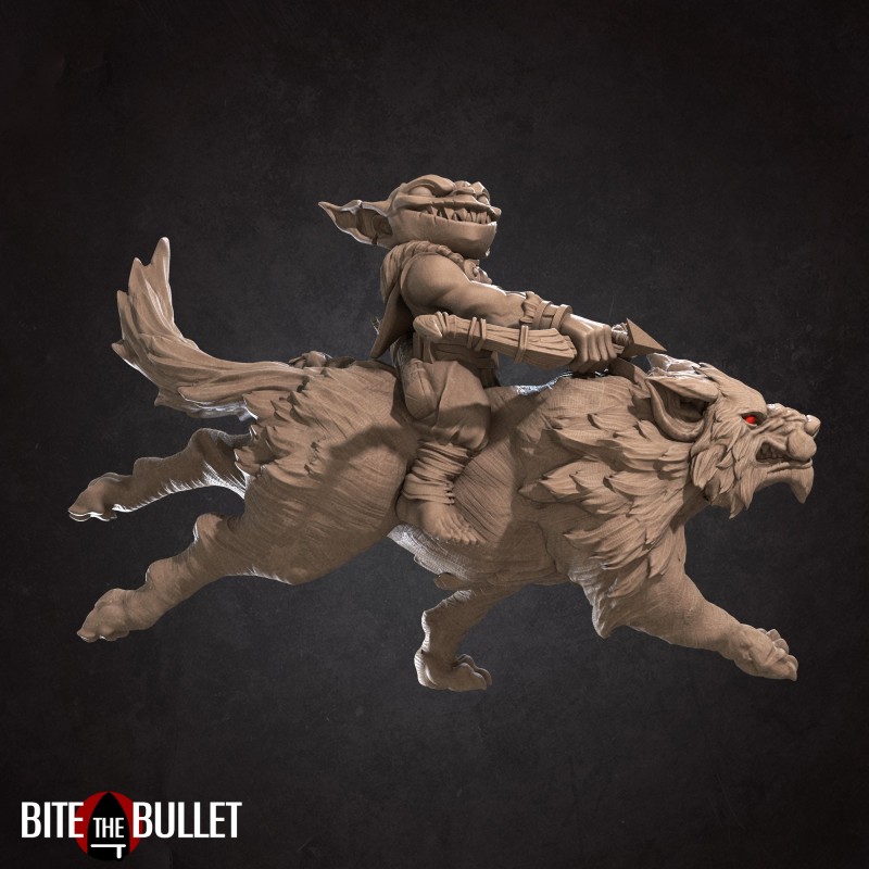 Unpainted Mini for TTRPGs Goblin Mount Nugget D&D, DnD, Dungeons and Dragons, Pathfinder